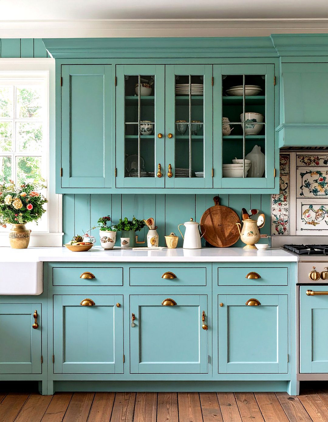 Antique Hardware - 20 Shabby Chic Kitchen Ideas