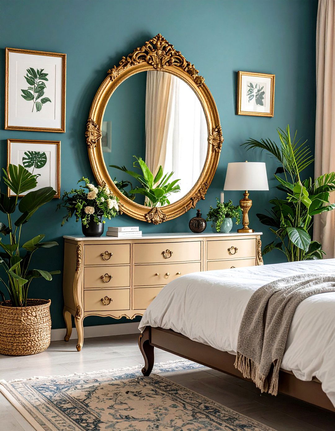 Antique Mirrors as Focal Points - 20 Vintage Bedroom Ideas
