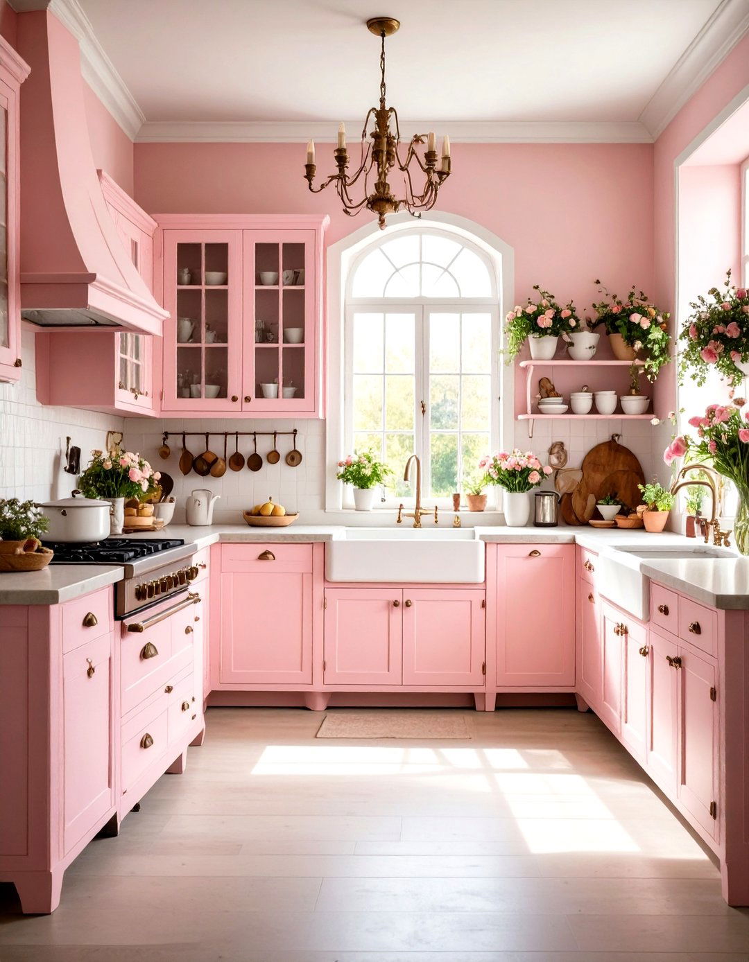 Antique Pink Kitchen Shabby Chic - 20 Pink Kitchen Ideas