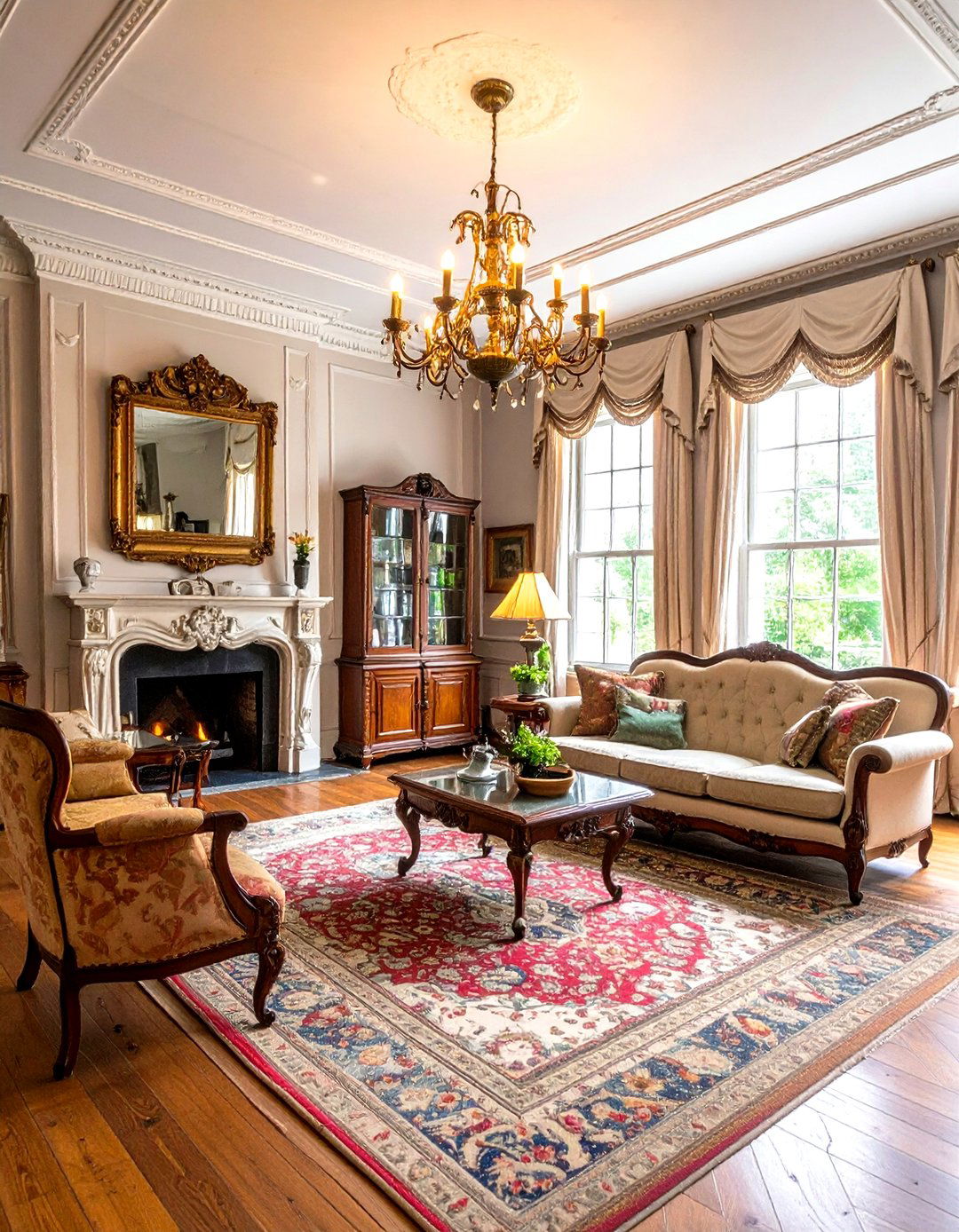 Antique Showcase Parlor Room Collection - 20 Parlor Room Ideas