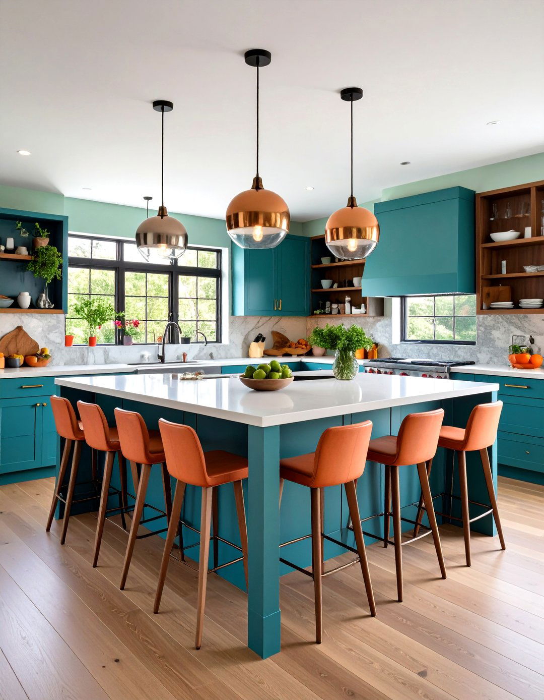 Antique Table Replacement Creates a Freestanding Kitchen Island - 20 Farmhouse Kitchen Island Ideas