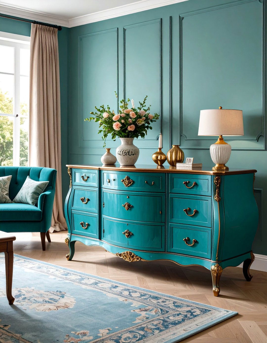 Antiqued Glazed Painted Furniture Rich Depth - 20 Painted Furniture Ideas