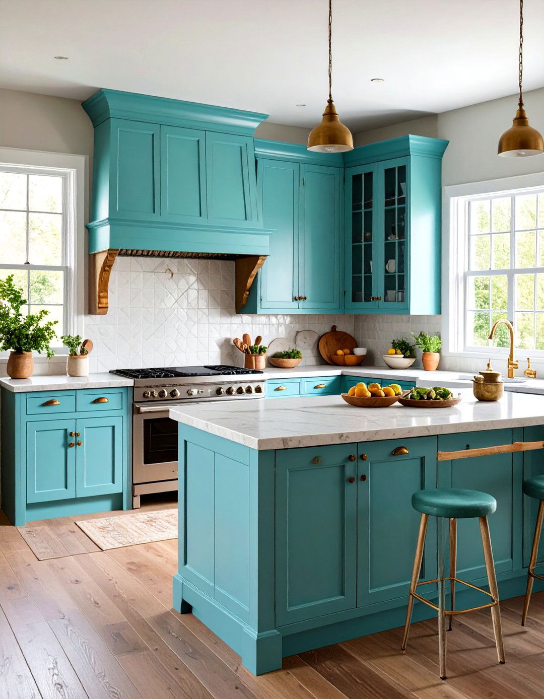 Antiquing Glaze Painting Kitchen Cabinet Enhancement - 20 Painting Kitchen Cabinet Ideas