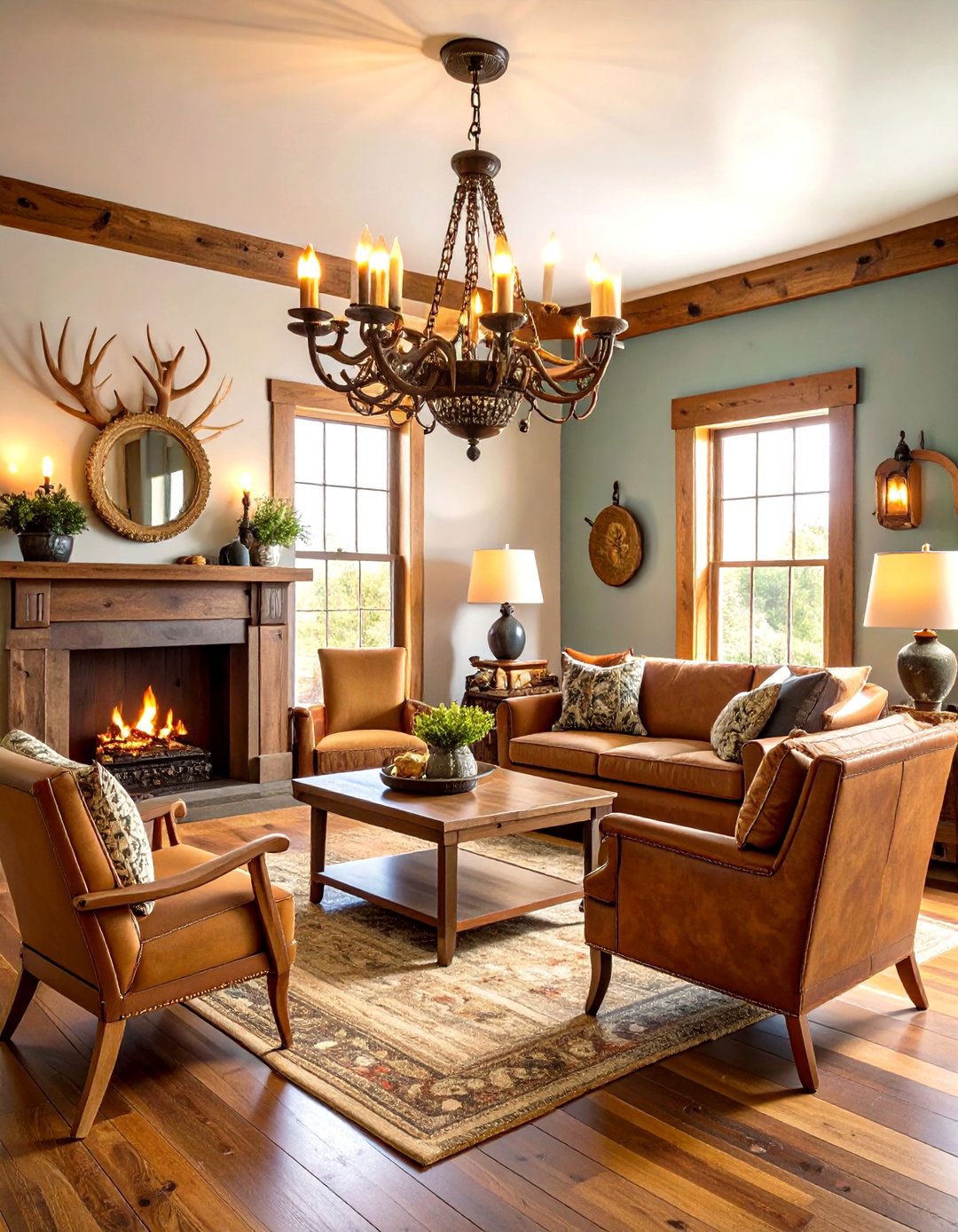 Antler Chandelier Hunting Room Ideas with Statement Lighting - 20 Hunting Room Ideas