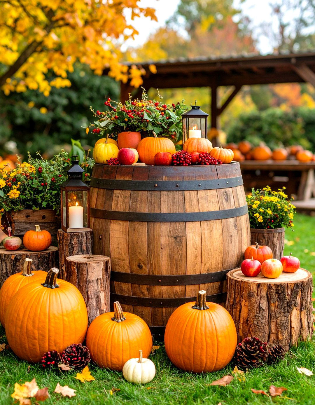 Apple and Berry Fall Wedding Decor Accents - 20 Fall Wedding Décor Ideas