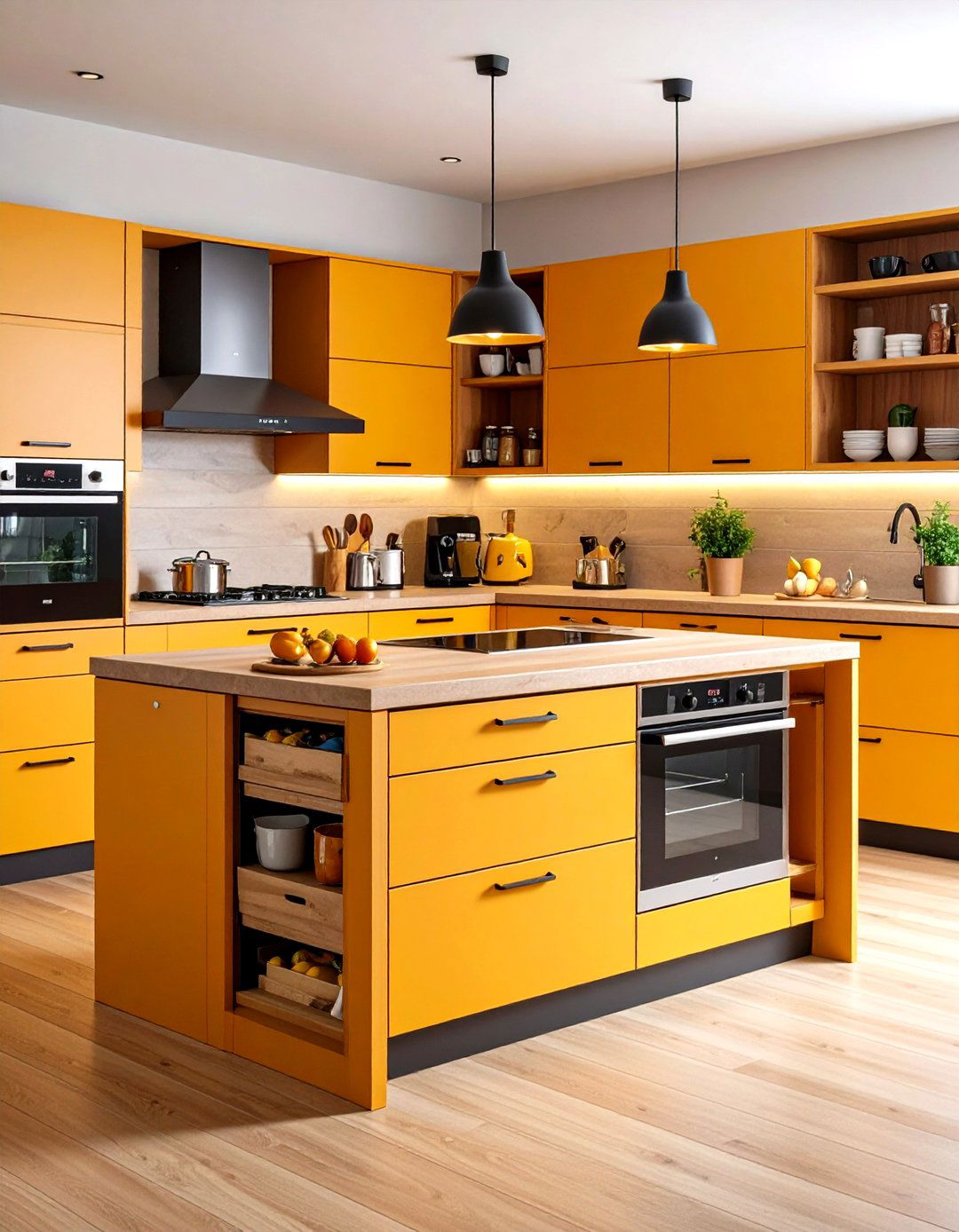 Appliance Garage Island - 20 Small Kitchen Island Ideas