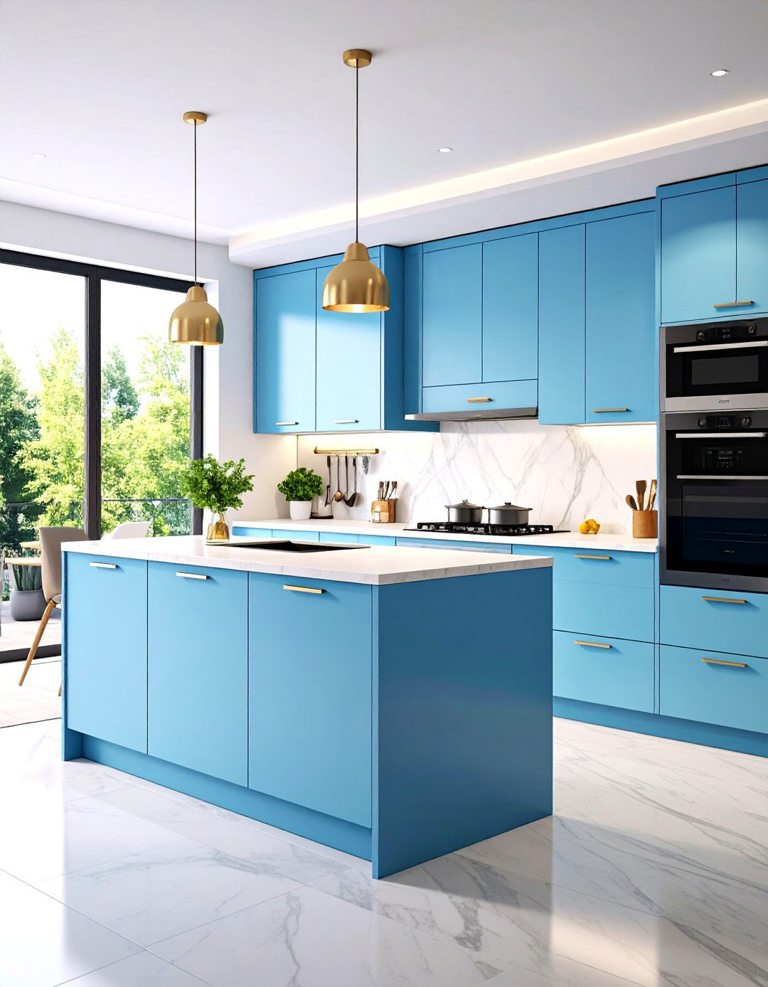 Appliance Integrated Parallel Modular Kitchen Design with Professional Performance - 20 Parallel Modular Kitchen Design Ideas
