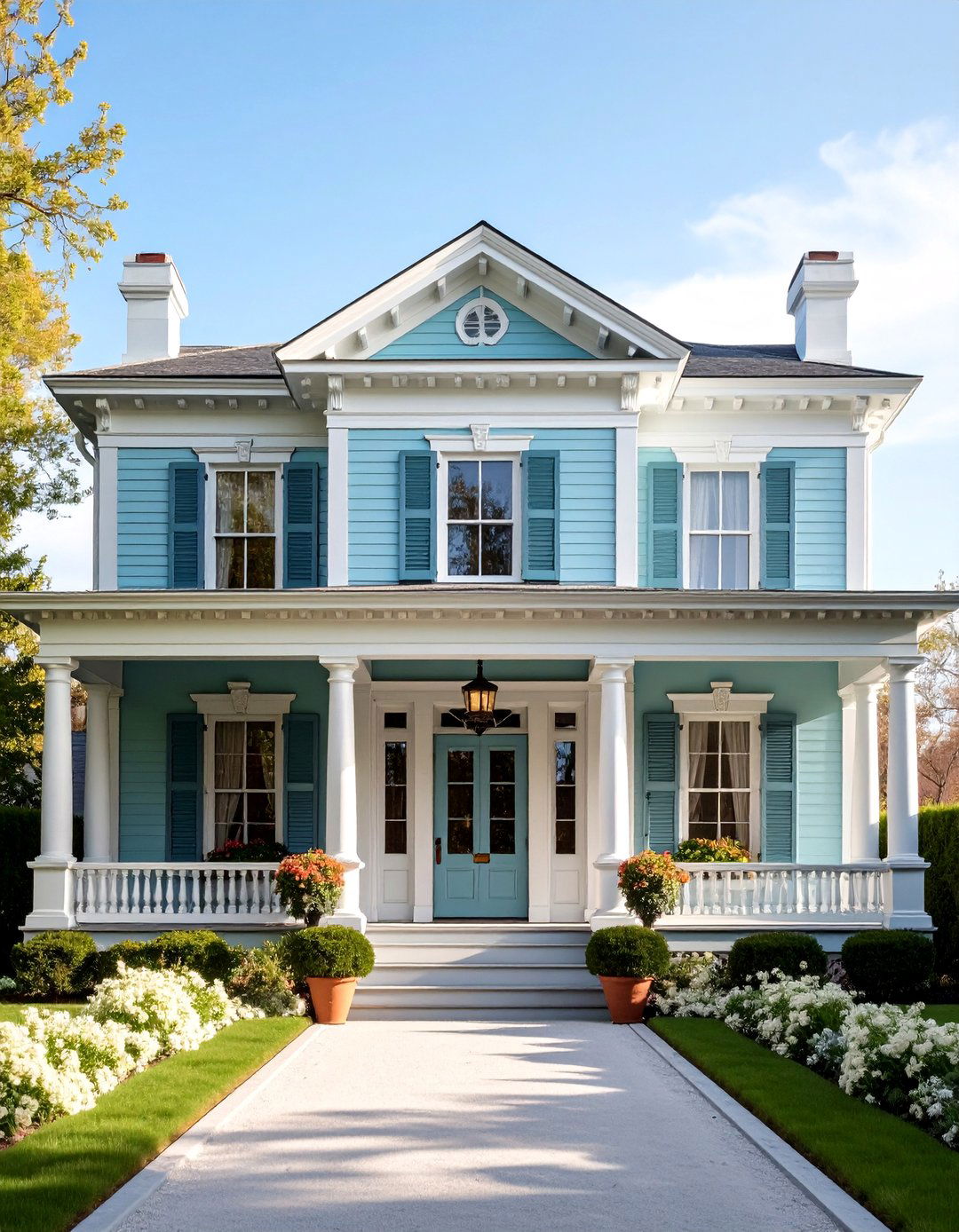 Aquamarine Victorian House Color - 20 blue victorian house colors