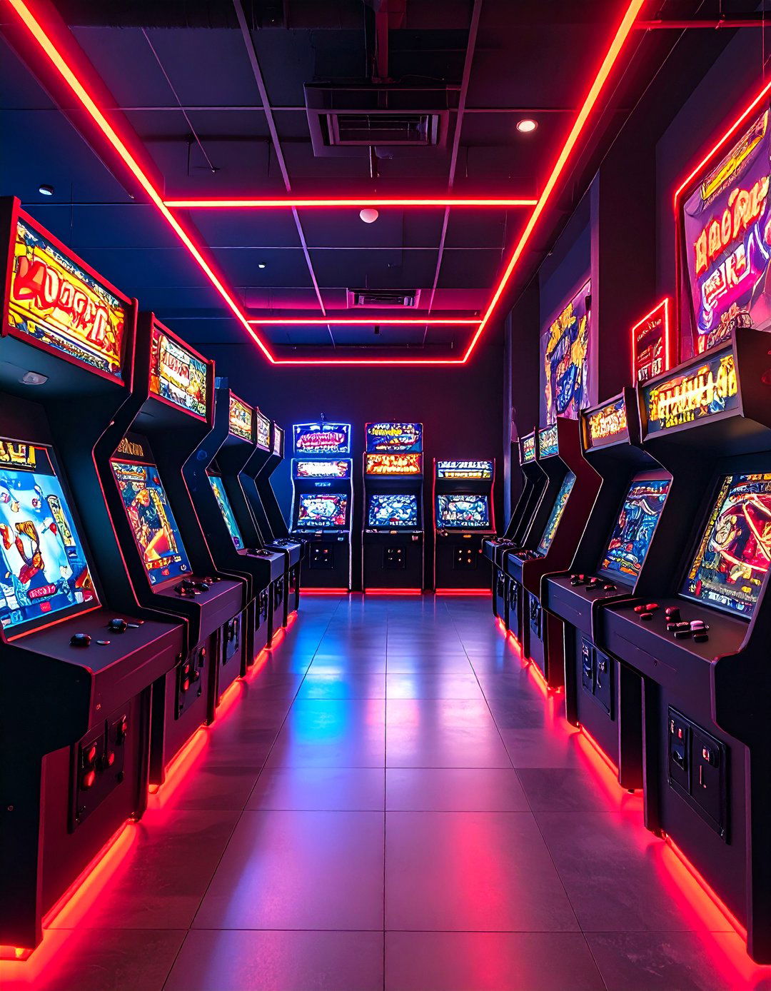 Arcade Red and Black Gaming Setup - 20 Red and Black Gaming Setup Ideas