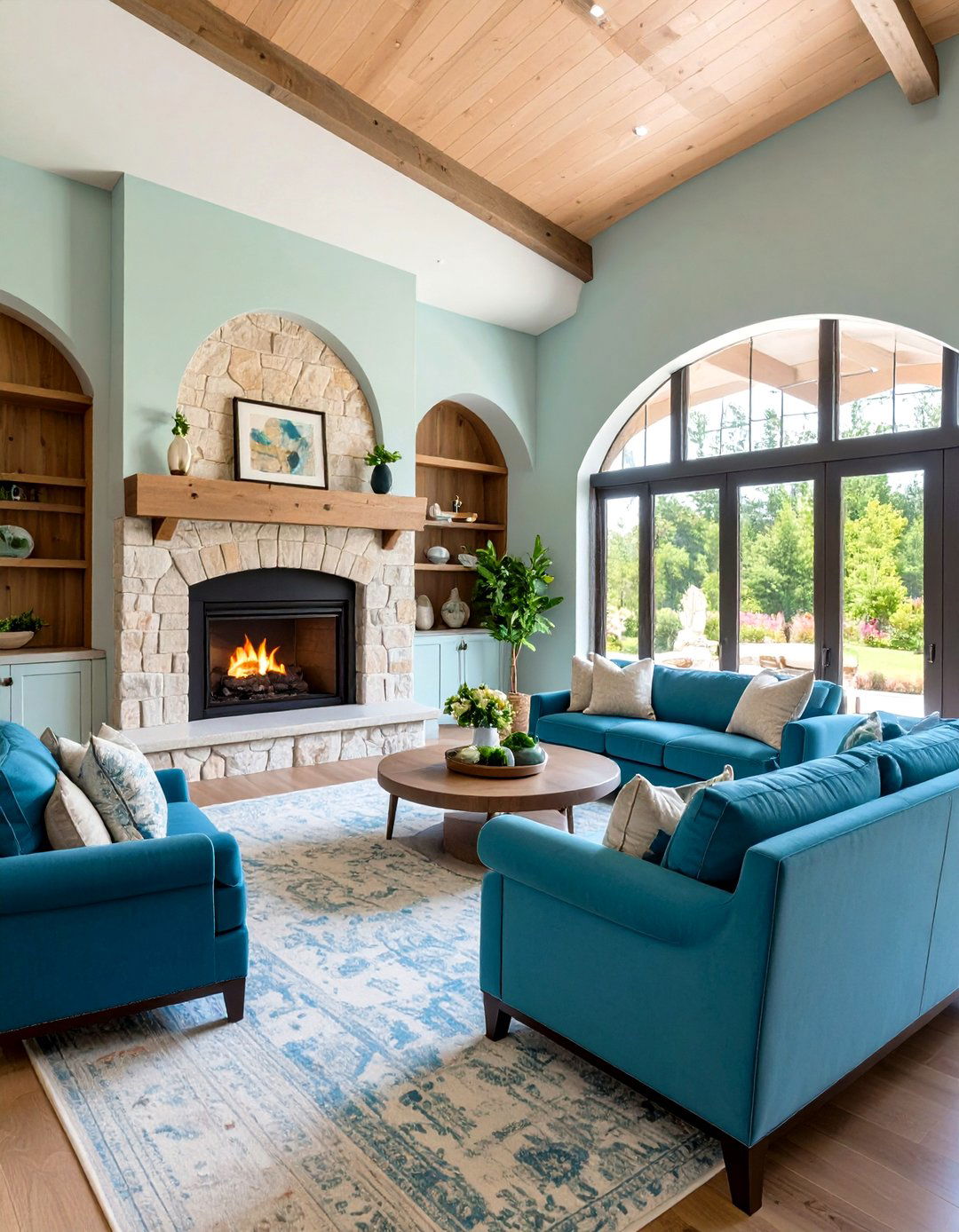 Arched Architectural Details in Transitional Living Rooms - 20 Transitional Living Room Ideas