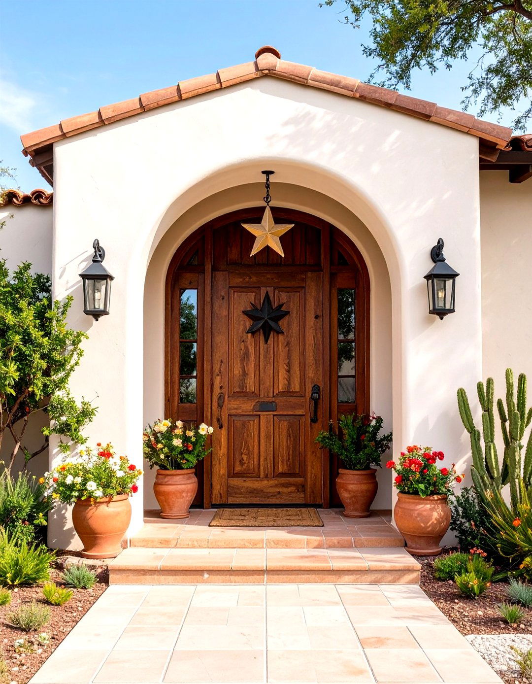 Arched Mission Style Entryways in Spanish Style Home Exteriors - 20 spanish style home exterior ideas