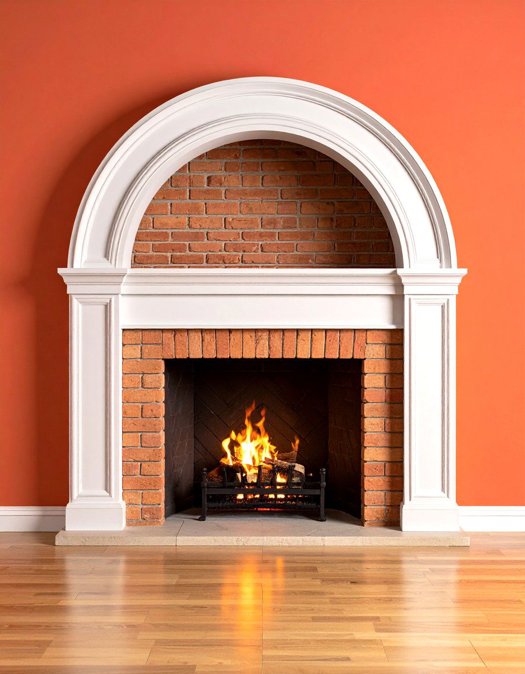 Arched Recess Classicism - 20 Fireplace Wall Ideas