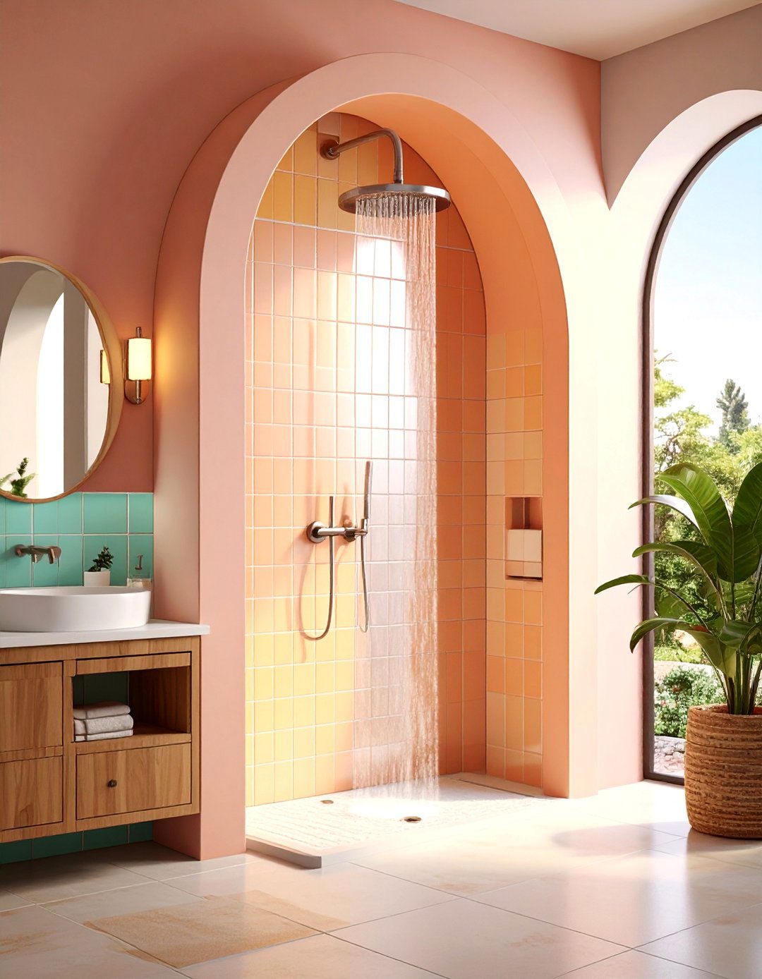 Arched Shower Niche - 20 Shower Niche Ideas