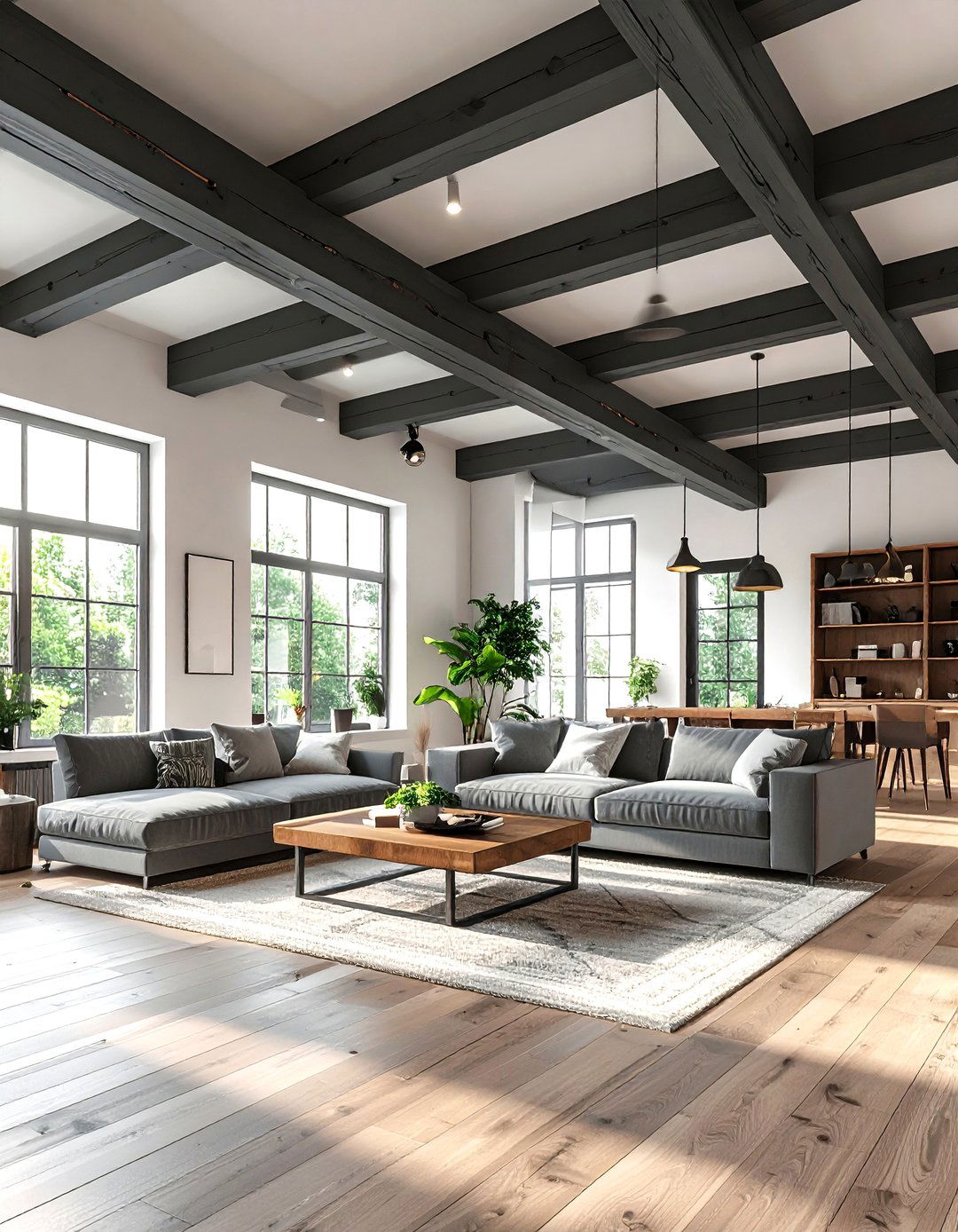Architectural Beam Ceiling Paint Highlighting - 20 Ceiling Paint Ideas