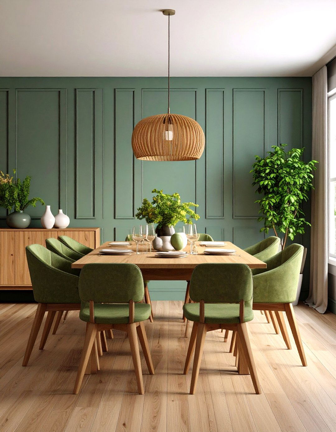 Architectural Transitional Dining Room Wall Treatments - 20 Transitional Dining Room Ideas