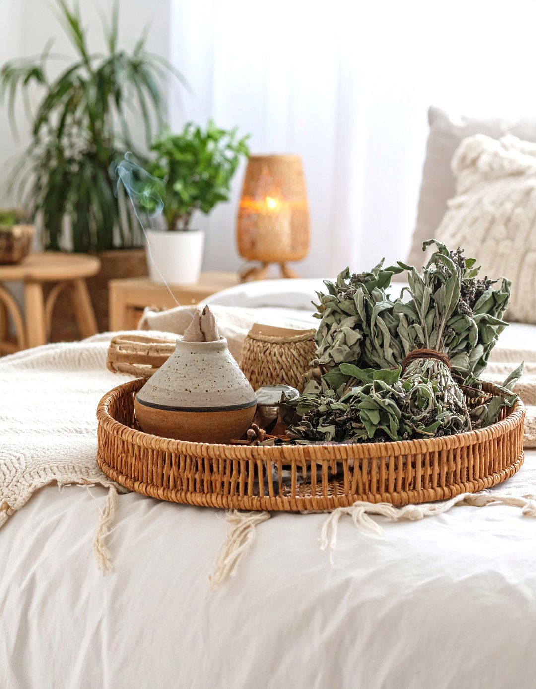 Aromatherapy Nook with Handmade Incense Holder - 20 Hippie Bedroom Ideas