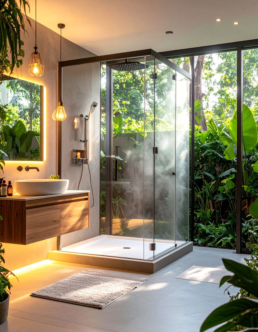 Aromatherapy Steam Feature for Mini Retreats - 20 Guest Bathroom Ideas