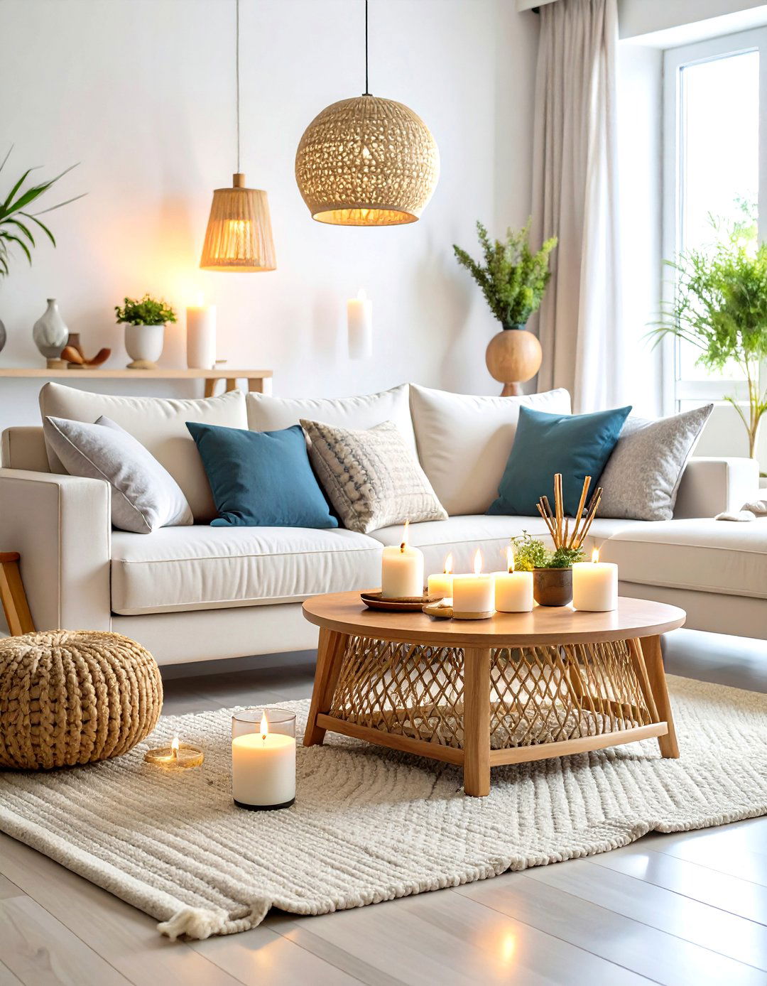 Aromatherapy Zen Living Room with Essential Oil Diffusion - 20 Zen Living Room Ideas