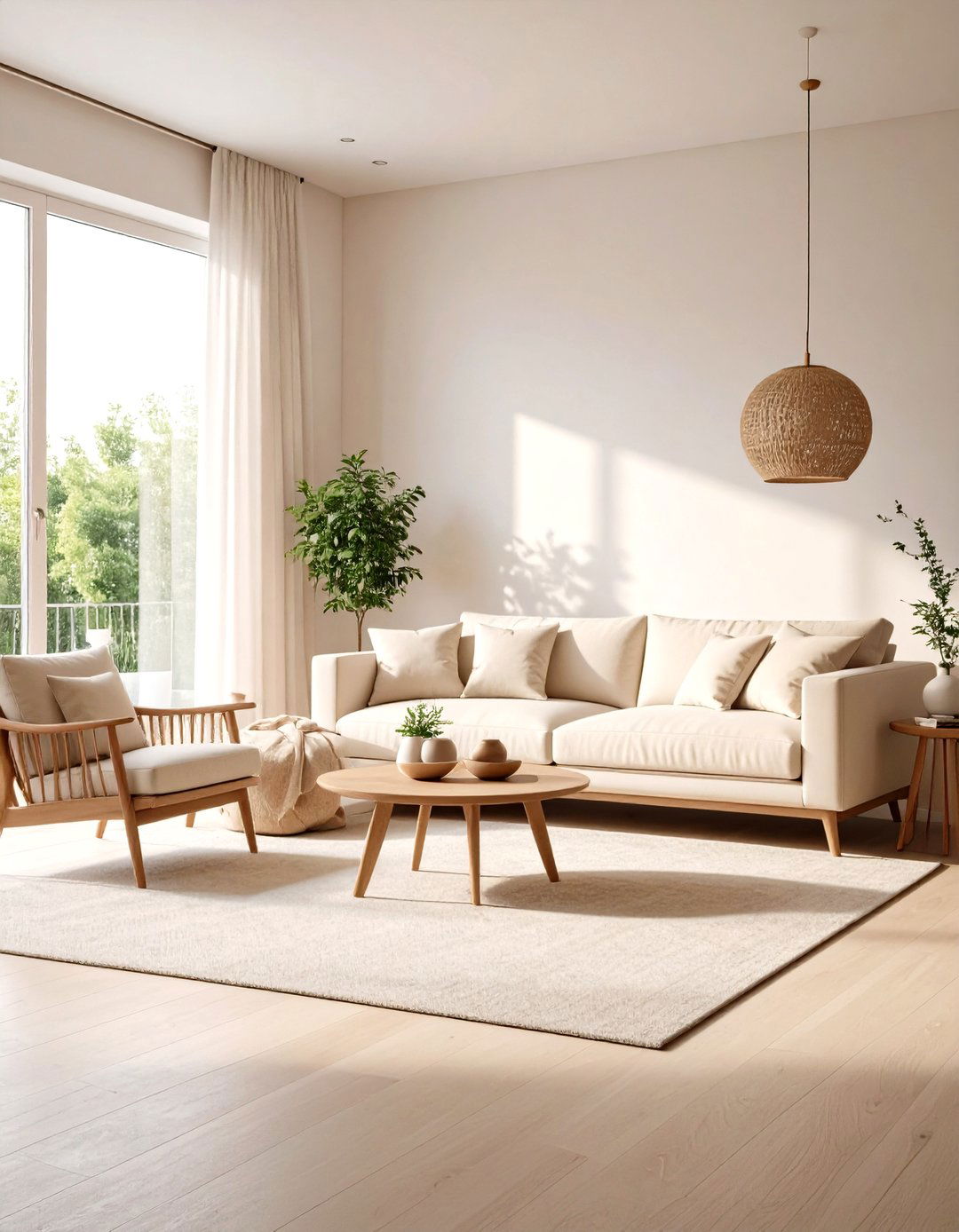 Arrange Furniture for Airy Flow and Conversation - 20 Cream Living Room Ideas