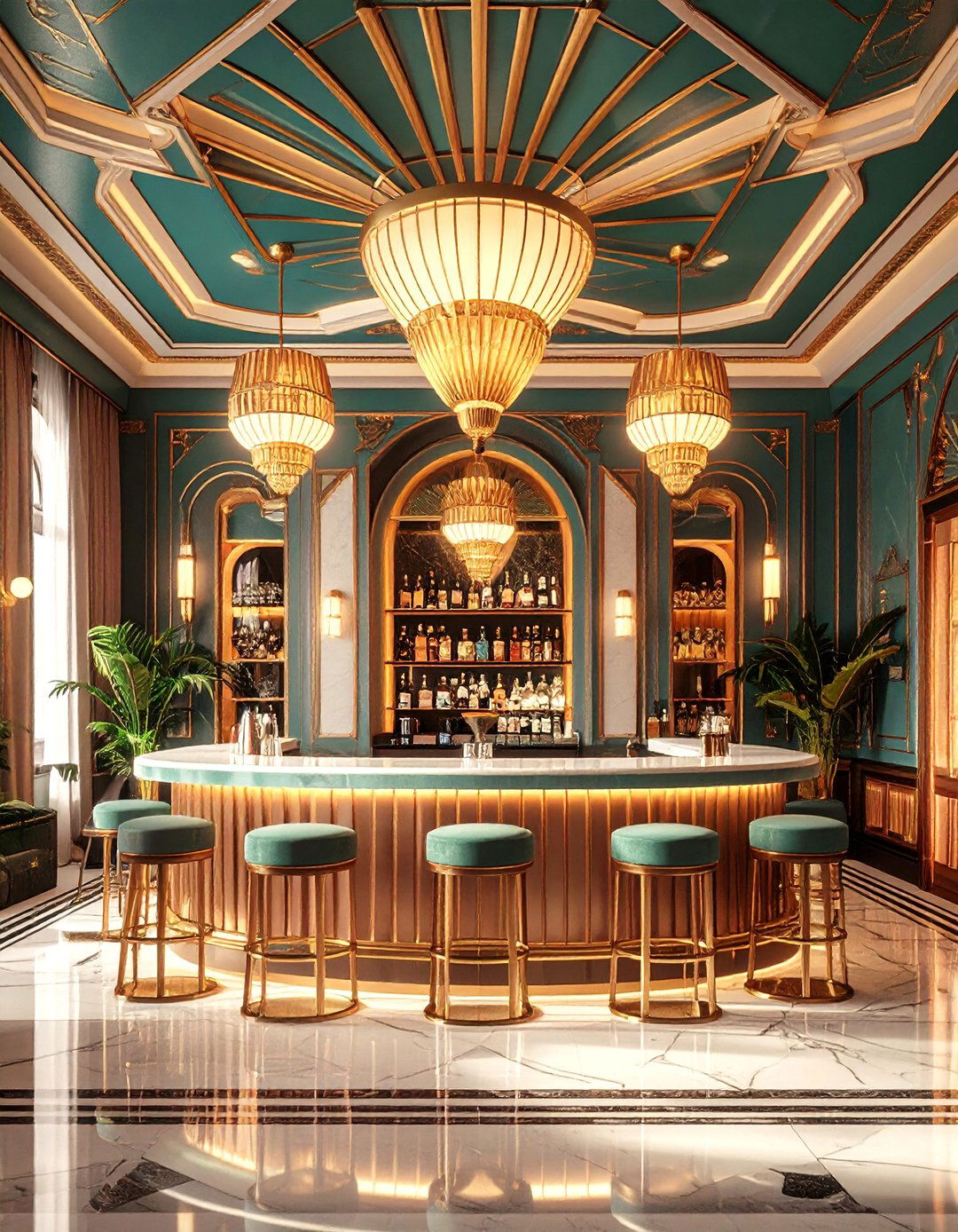 Art Deco Ceiling Wallpaper - 20 Ceiling Wallpaper Ideas