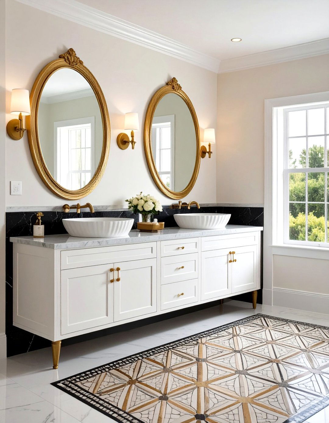 Art Deco Glam With Marble and Brass
