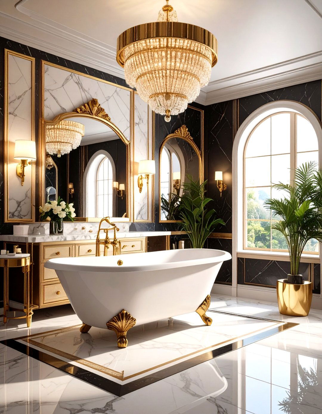 Art Deco Glamour Primary Bathroom - 20 Primary Bathroom Ideas