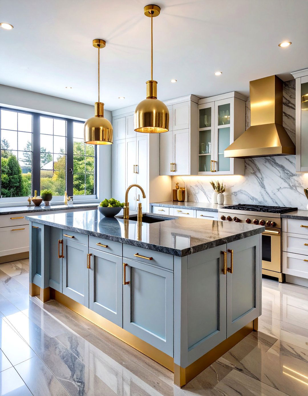 Art Deco Kitchen Luxurious Metallic Finishes - 20 Art Deco Kitchen Ideas