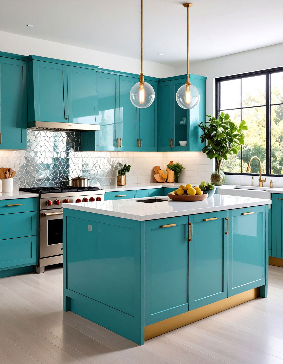 Art Deco Kitchen Mirrored Elements and Reflective Surfaces - 20 Art Deco Kitchen Ideas