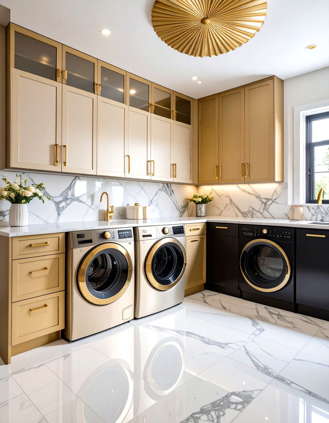 Art Deco Laundry Room Wallpaper Glamour - 20 Laundry Room Wallpaper Ideas