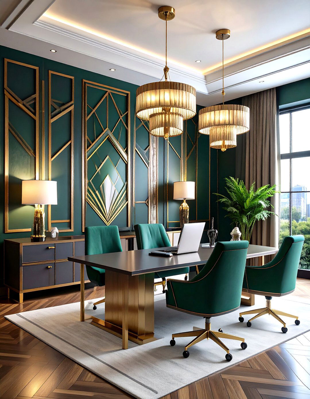 Art Deco Office Wallpaper - 20 Office Wallpaper Ideas