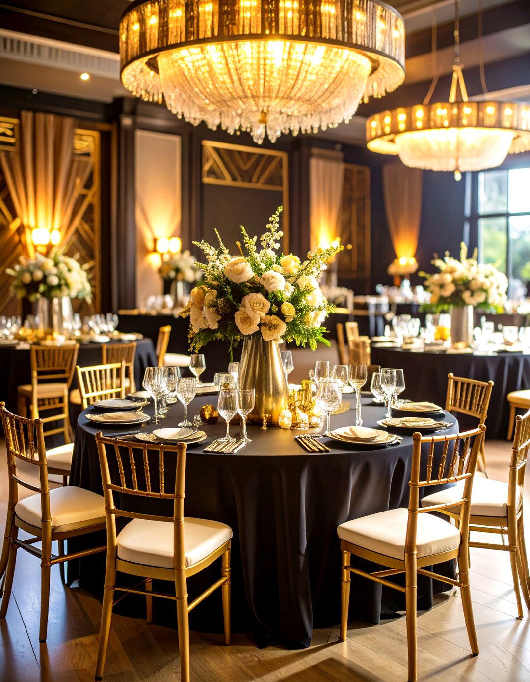 Art Deco Red and Black Wedding Glamour - 20 Red and Black Wedding Ideas