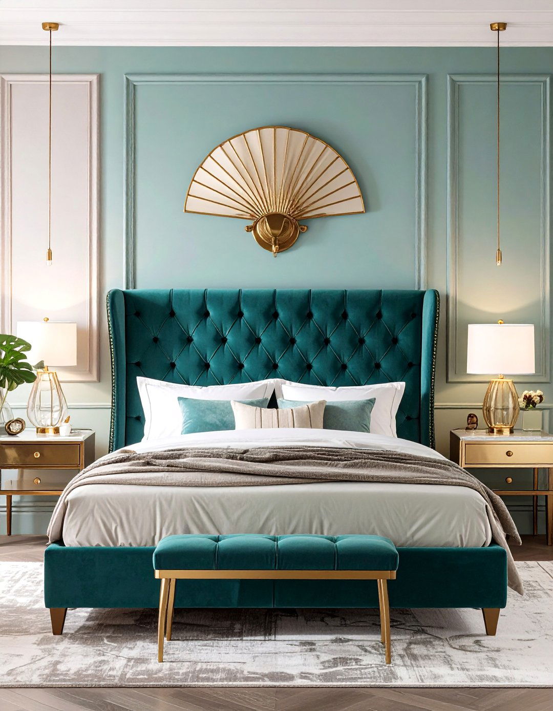 Art Deco Statement Wall Sconce - 20 Bedroom Wall Sconce Ideas