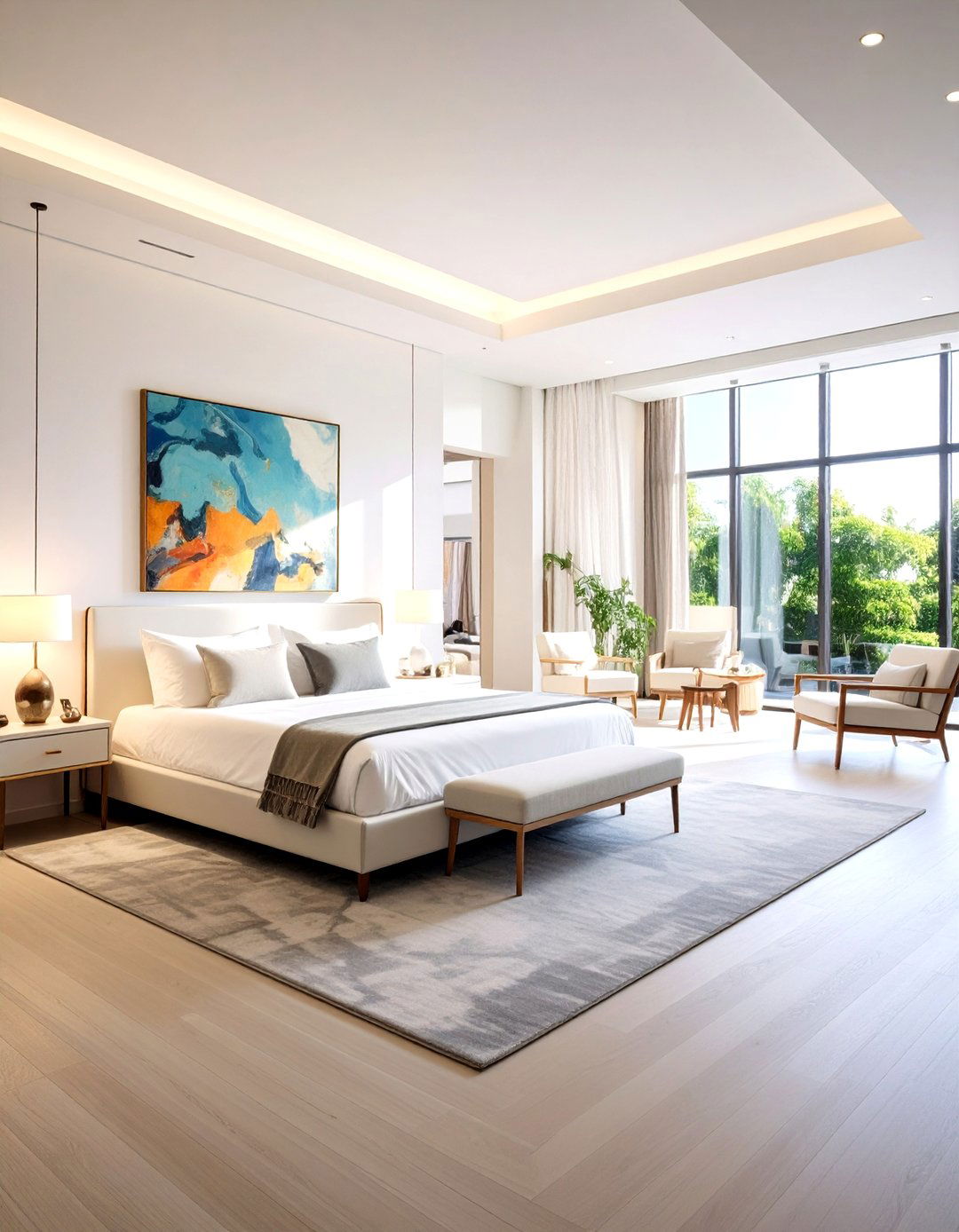 Art Gallery Hotel Room Design with Curated Exhibition Spaces - 20 Hotel Room Design Ideas