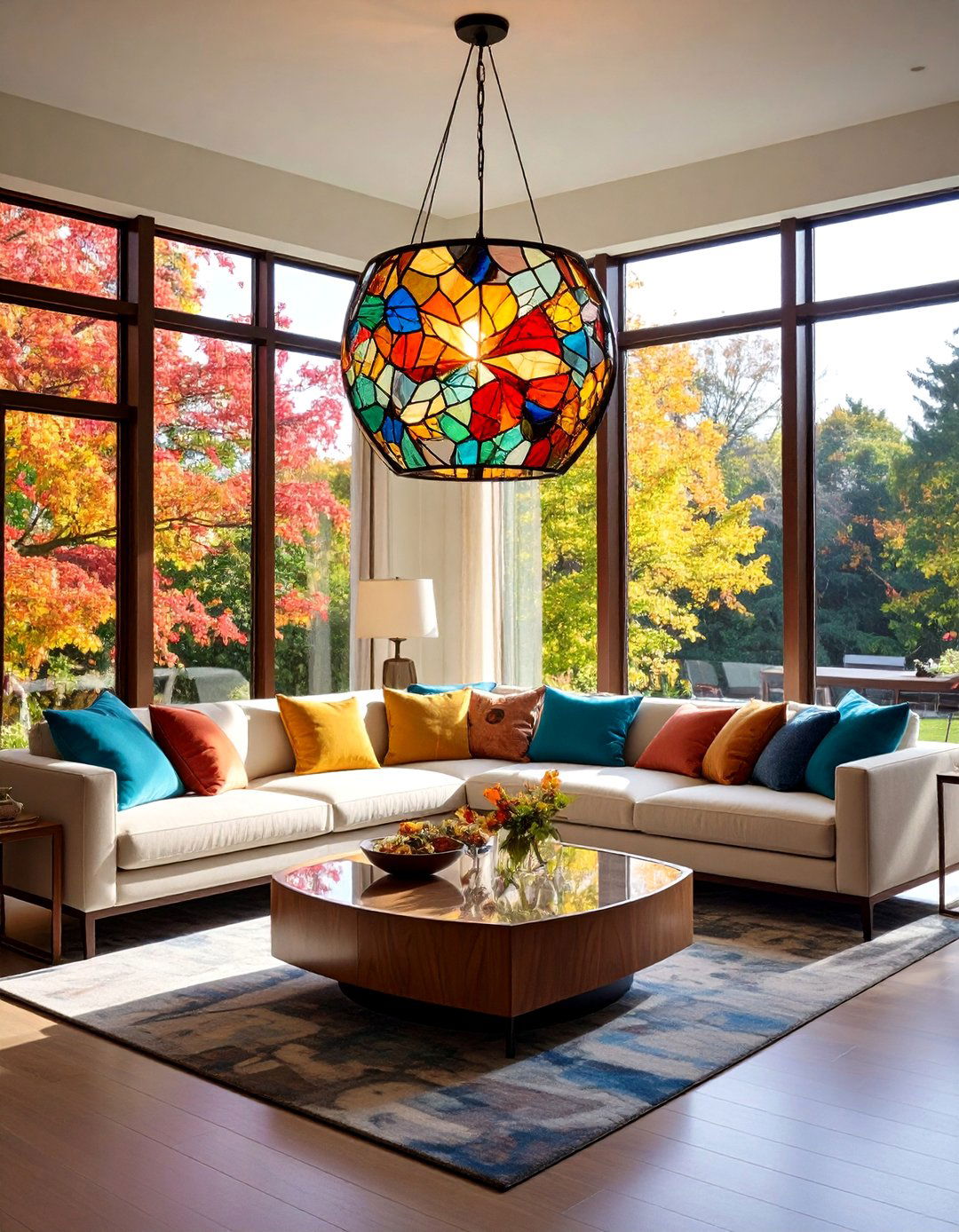 Art Nouveau Stained Glass Lighting for Interior Ambiance - 20 Art Nouveau Interior Design Ideas