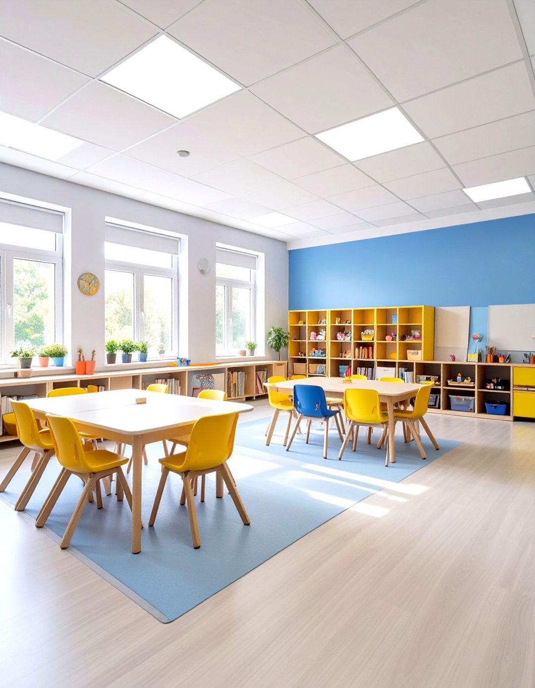 Art Therapy Focused Therapist Room with Creative Zones - 20 Therapist Room Ideas