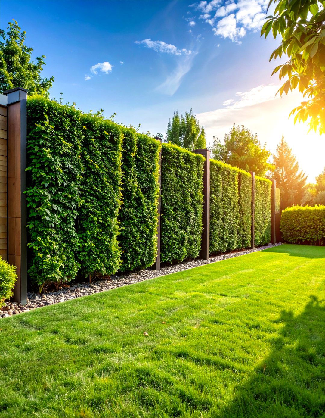 Artificial Hedge Outdoor Privacy Screen Installation - 20 Outdoor Privacy Screen Ideas