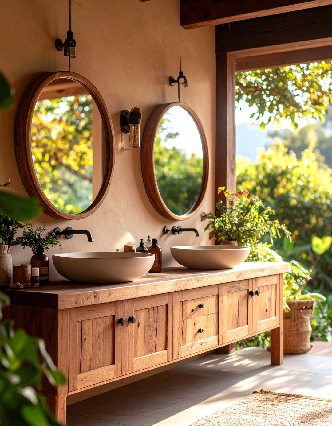 Artisan Made Touches - 20 Rustic Outdoor Bathroom Ideas