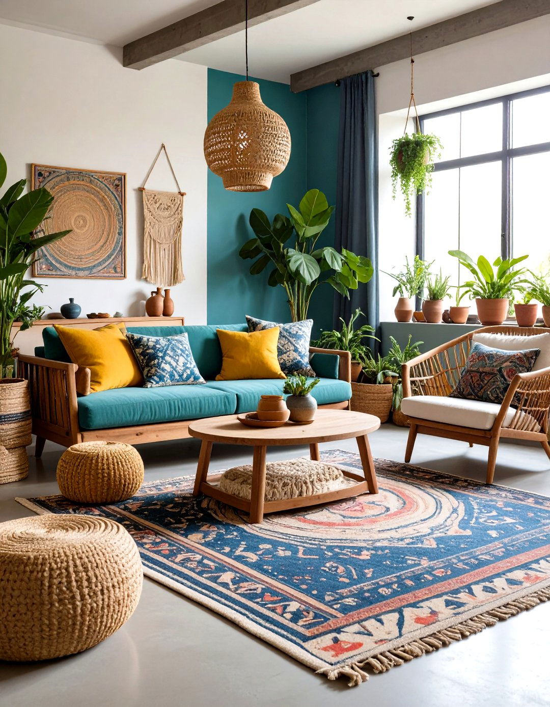 Artisan Rustic Concrete Floor Living Room - 20 Rustic Concrete Floor Living Room Ideas
