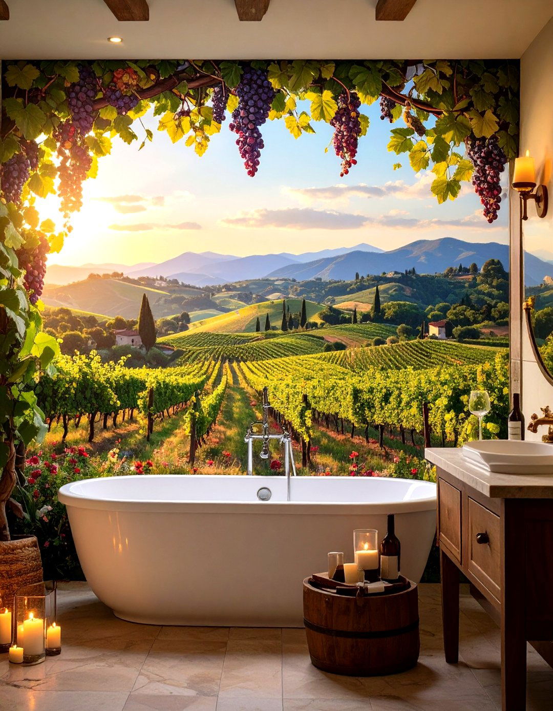 Artisan Tile Murals - 20 Tuscan Bathroom Ideas