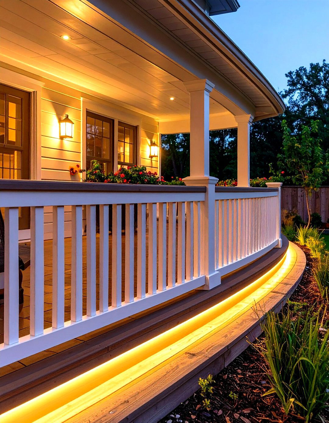 Artistic Curved Metal Front Porch Railings - 20 Front Porch Railing Ideas