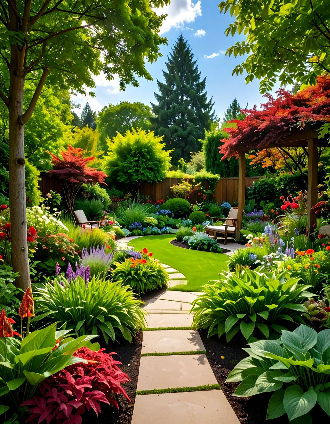 Artistic Design Principles Emphasis Balance Rhythm Texture - 20 Shade Garden Design Ideas
