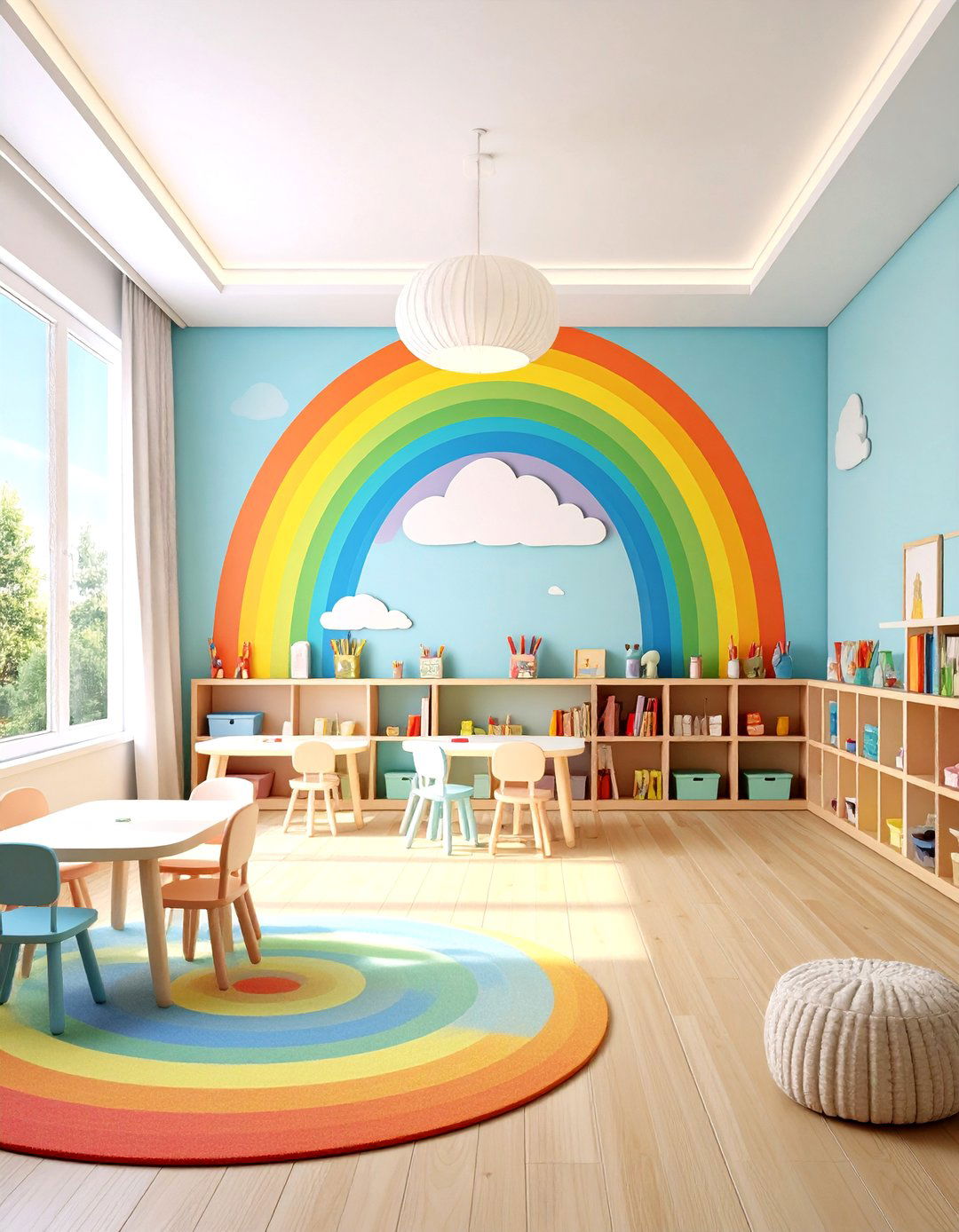 Artistic Rainbow Nursery Creative Studio - 20 Rainbow Nursery Ideas