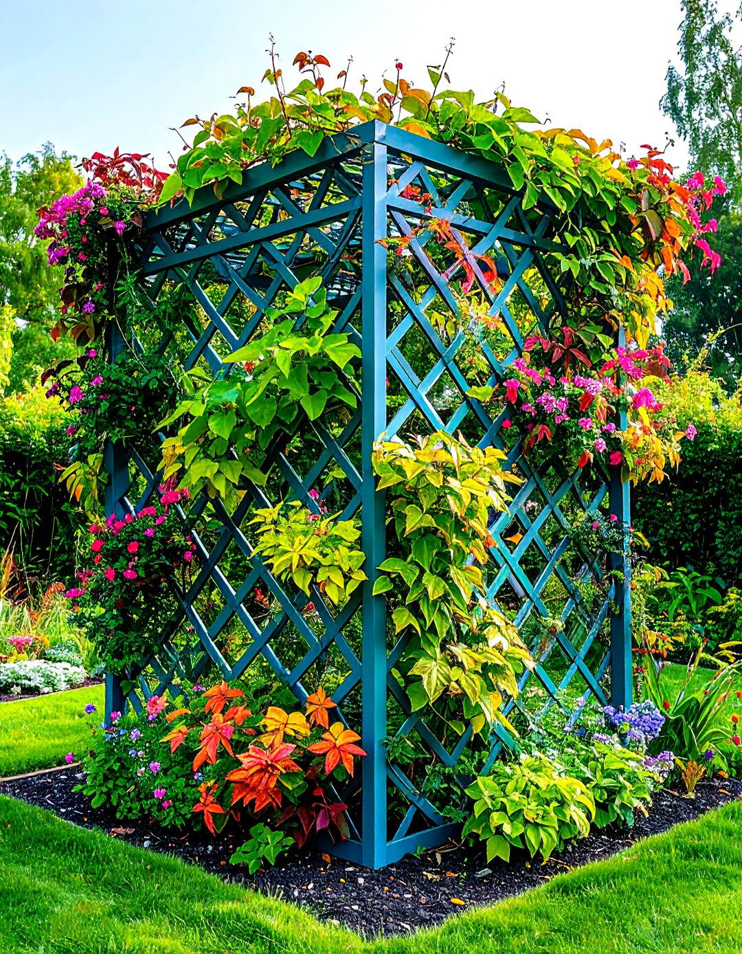 Artistic Sculptural Trellis Garden Art - 20 Trellis Ideas