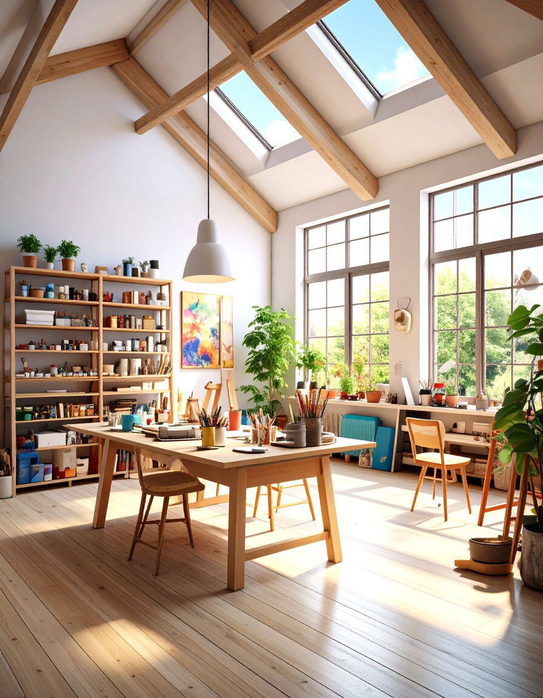 Artistic Studio Low Ceiling Small Attic Room Gallery - 20 Low Ceiling Small Attic Room Ideas