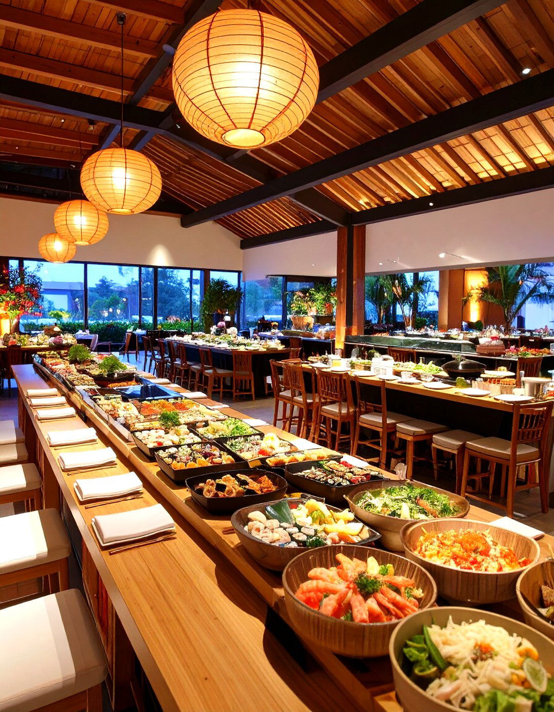 Asian Fusion Wedding Food Market - 20 Wedding Food Ideas