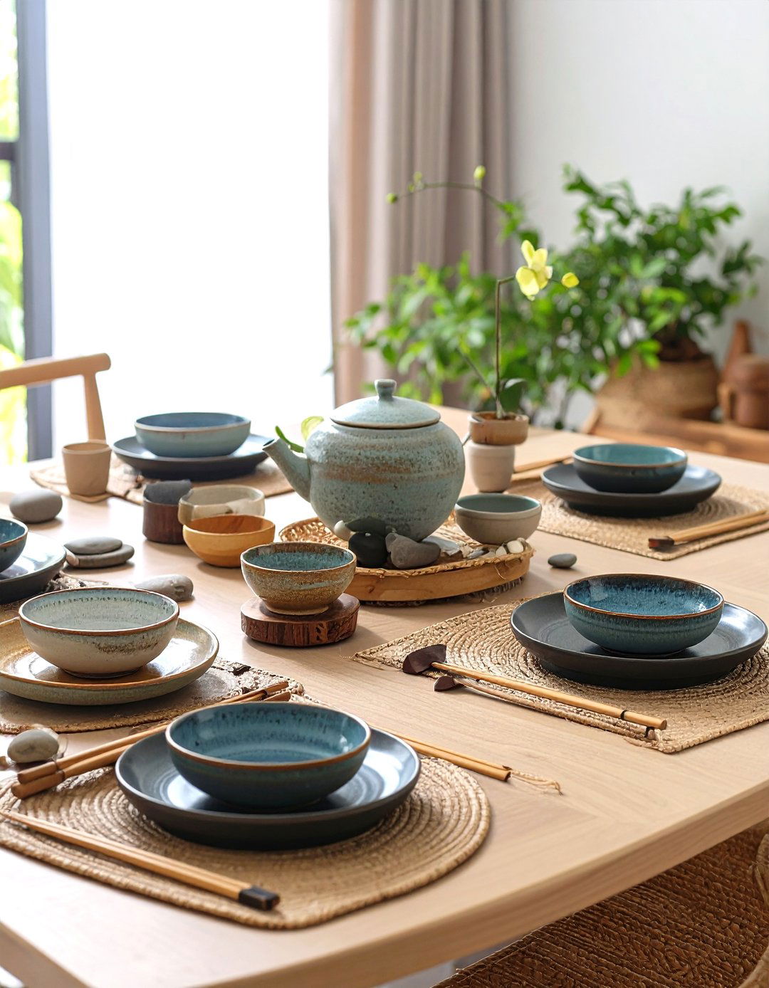 Asian Inspired Zen Table Setting - 20 Table Setting Ideas