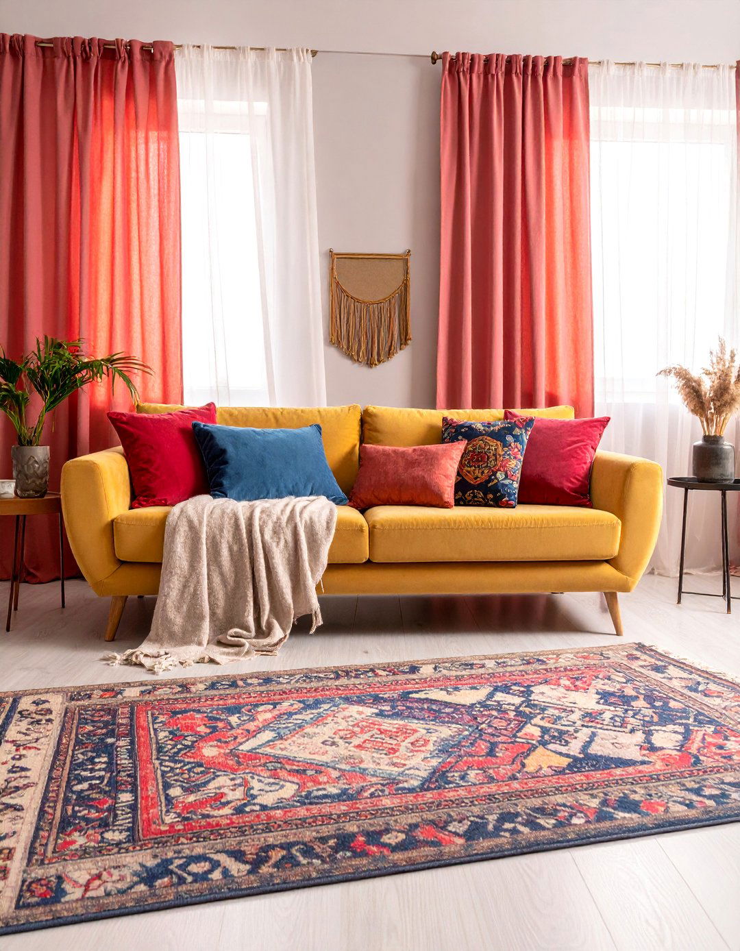Asymmetrical Balance Textile Mixing - 20 Asymmetrical Balance Interior Design Ideas