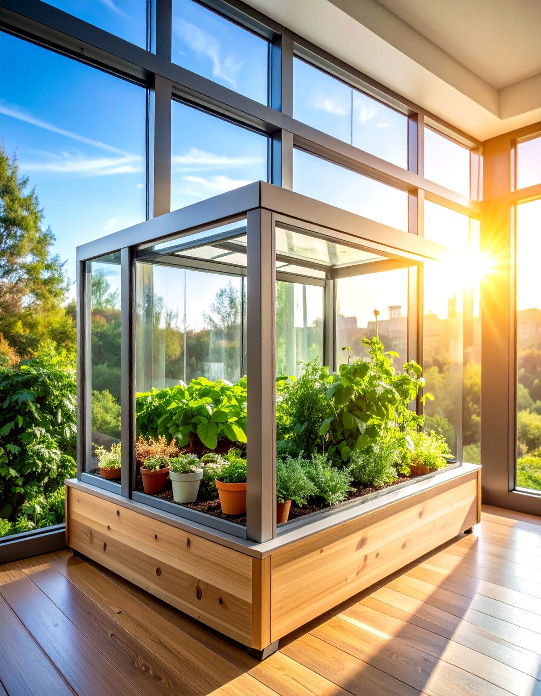Automated Misting Indoor Greenhouse - 20 Indoor Greenhouse Ideas