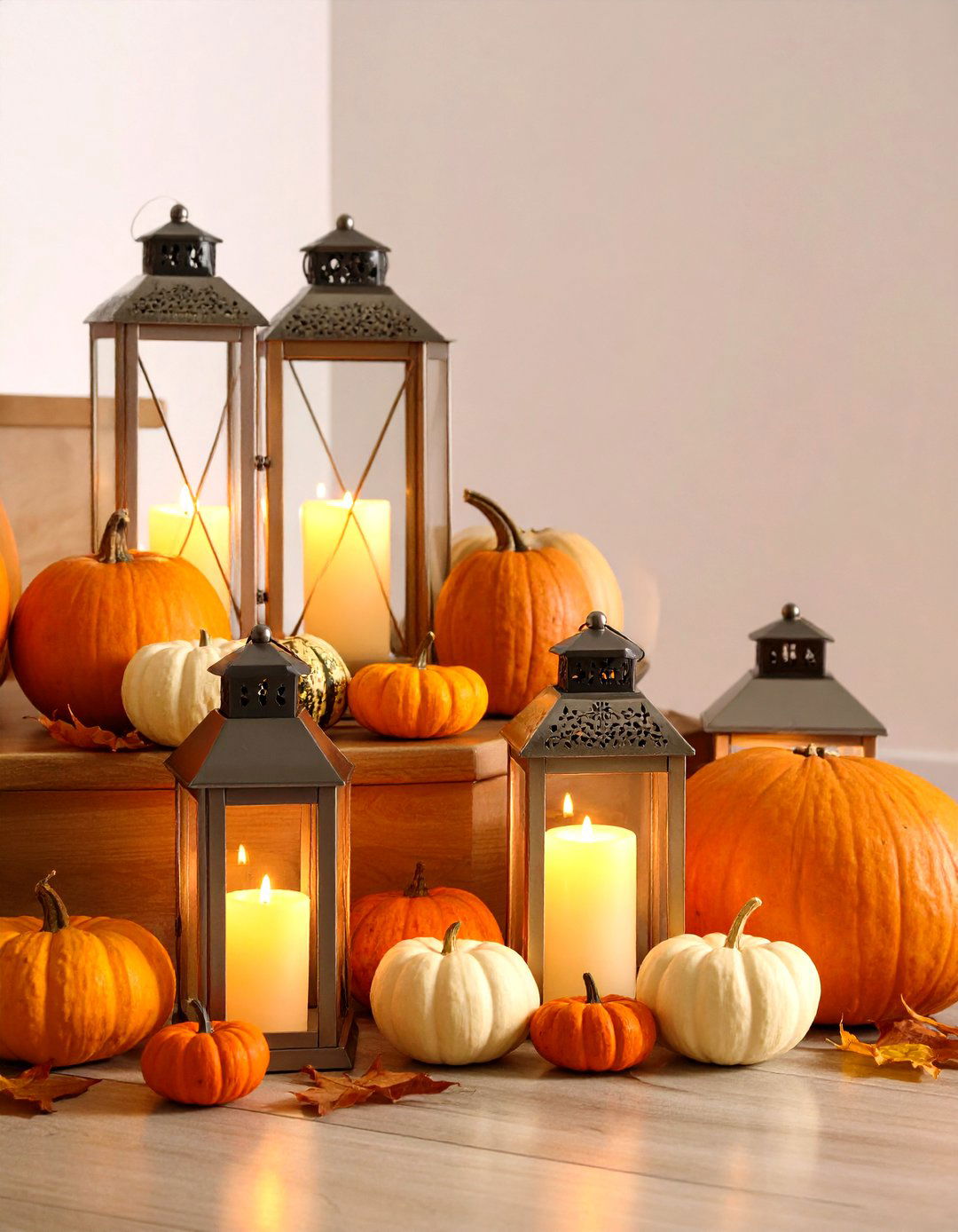 Autumnal Lantern and Lighting Displays - 20 Thanksgiving Decoration Ideas