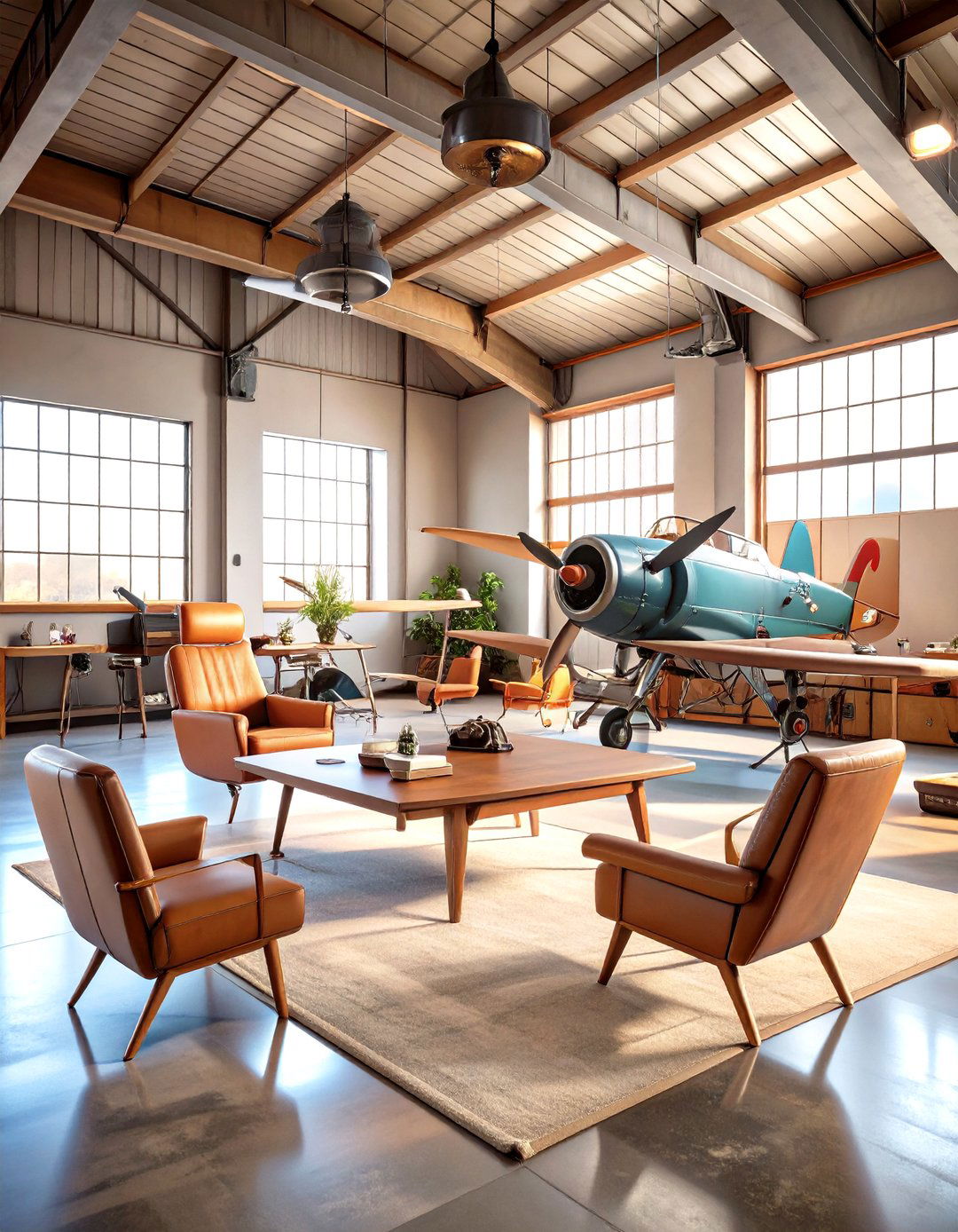 Aviation Themed Man Cave Hangar - 20 Man Cave Ideas
